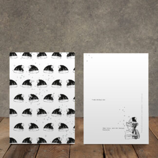 POSTKARTE WEIHNACHTEN "MÜTZE"